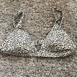 Tilly’s Cheetah Triangle Bikini Top